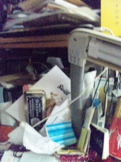 ゴミ部屋の一部分